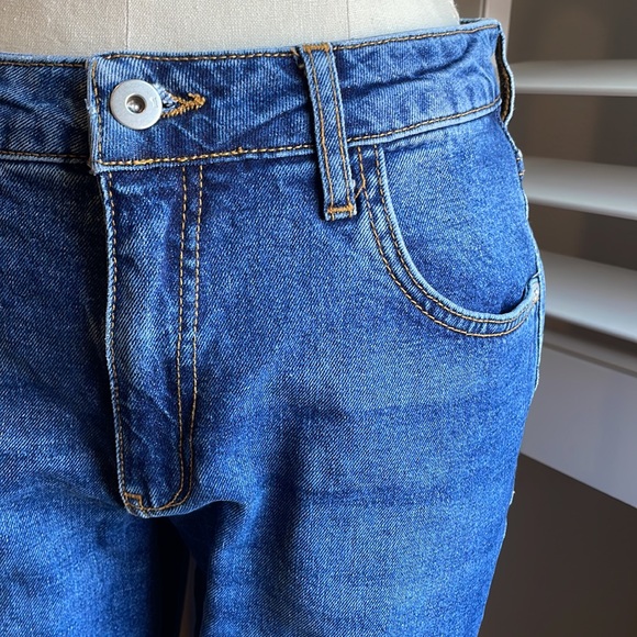 Anthropologie embroidery hem jeans 30 - Picture 4 of 8